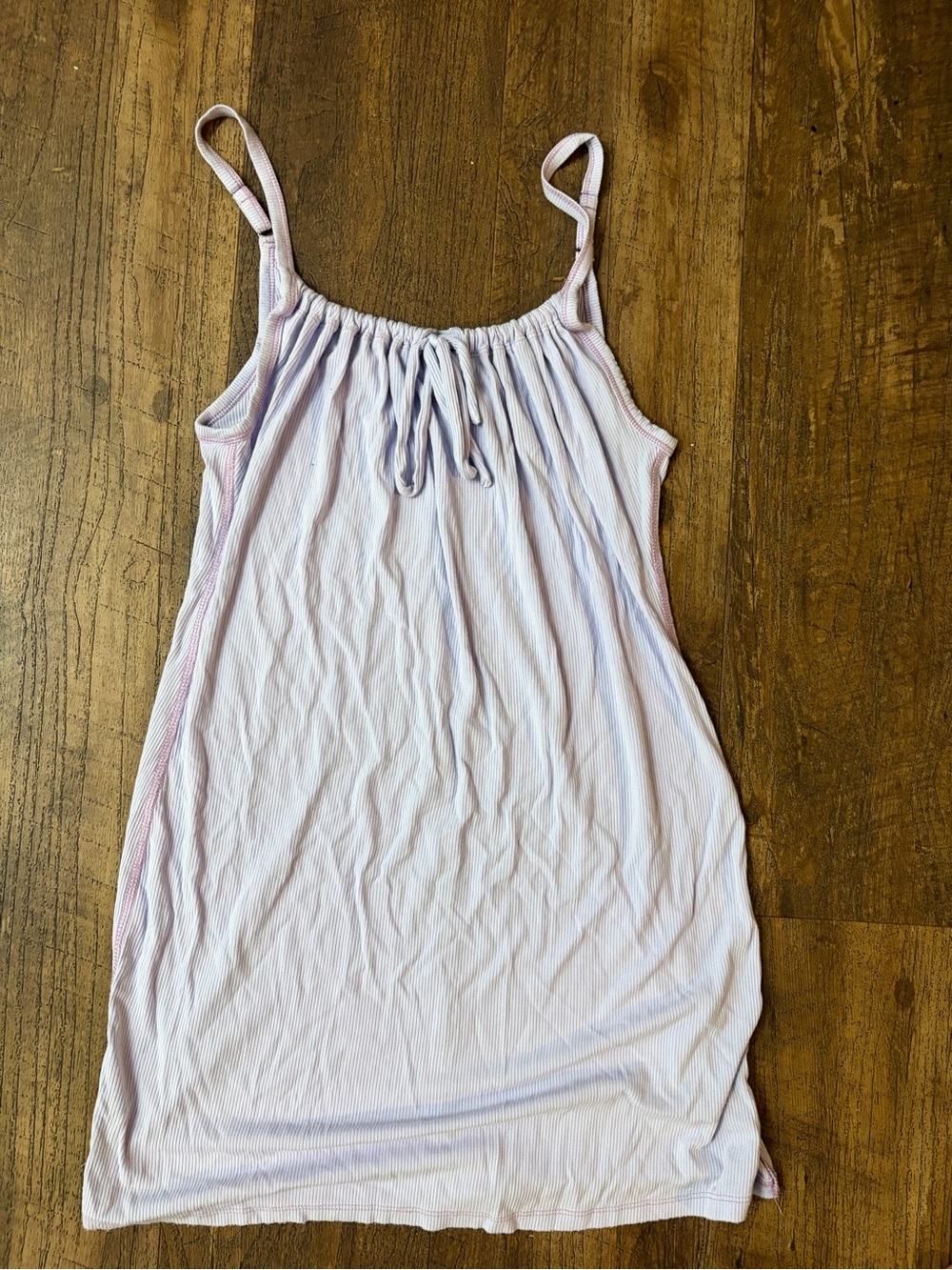 Urban Outfitters Light Lilac Ribbed Cami Slip Dress